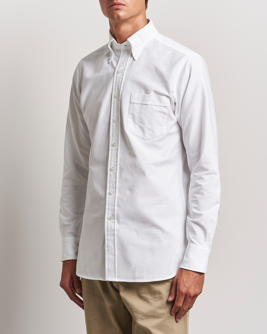 Heren |  | Drake\'s | Button Down Oxford Shirt White