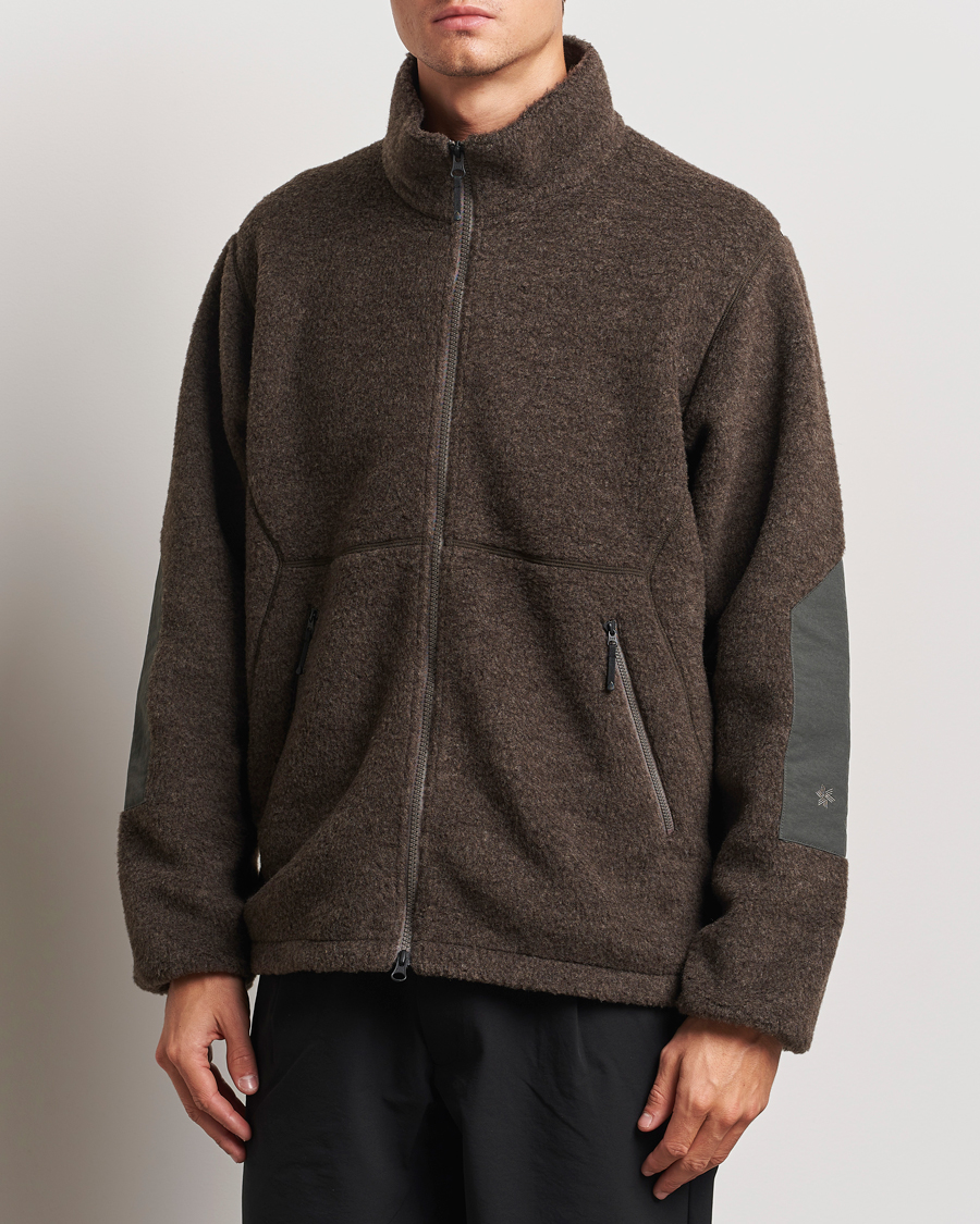 Heren |  | Goldwin | Wool Boa Fleece Jacket Brown