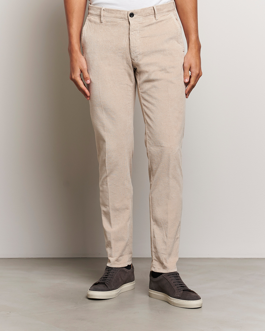 Heren |  | Incotex | Slim Fit Leisure Cord Slacks Light Beige