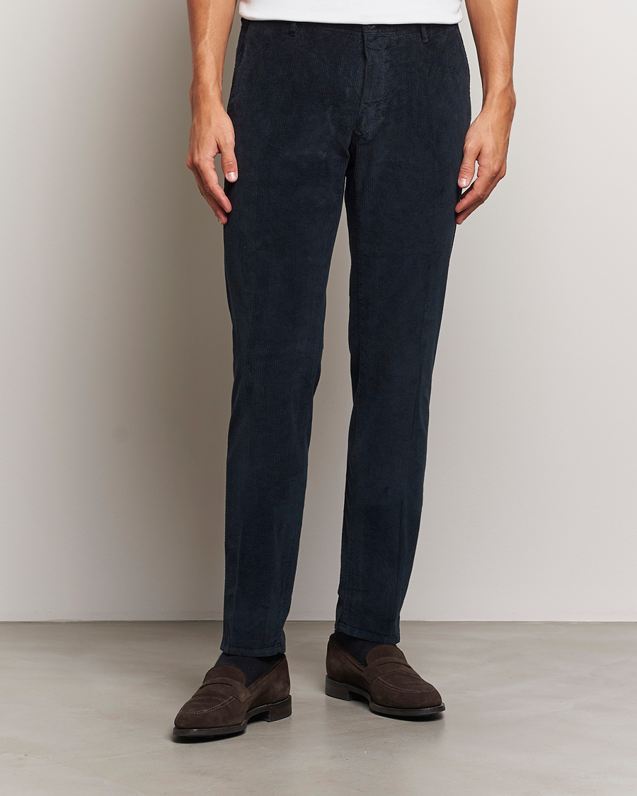 Heren |  | Incotex | Slim Fit Leisure Cord Slacks Navy