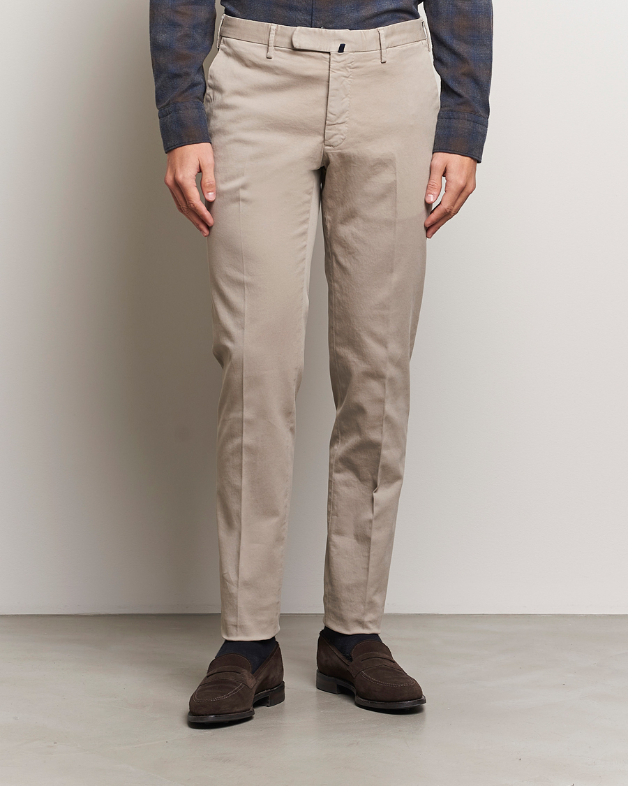 Heren |  | Incotex | Slim Fit Cotton Stretch Chinos Khaki