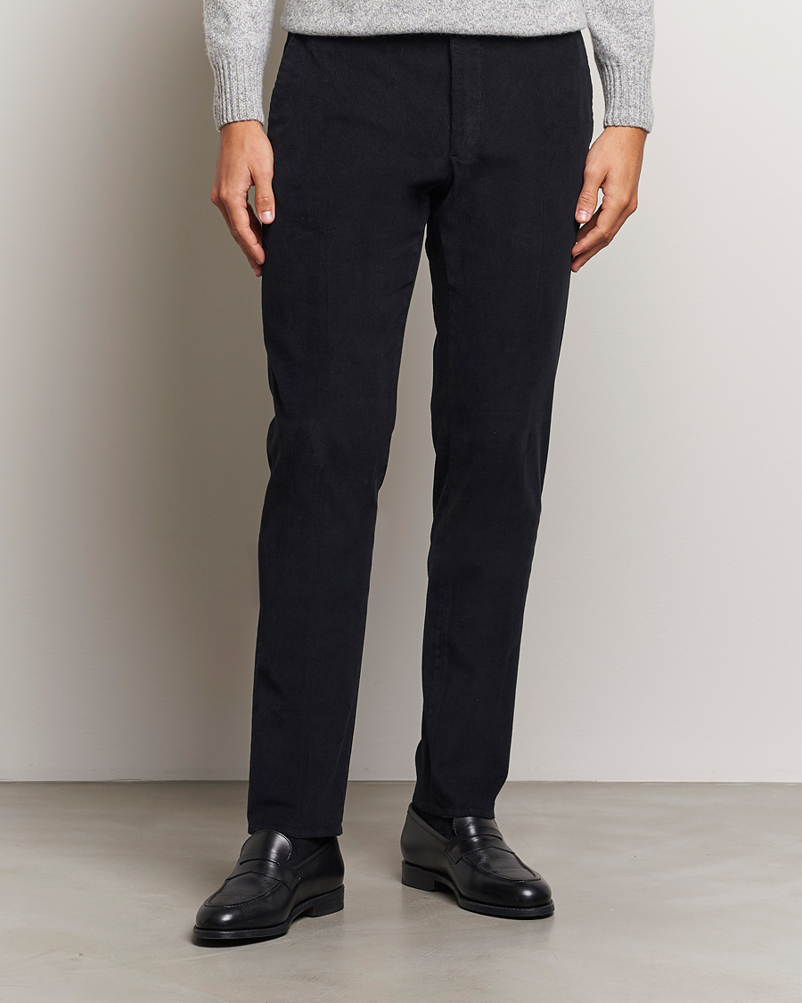 Heren |  | Incotex | Slim Fit Baby Corduroy Trousers Navy