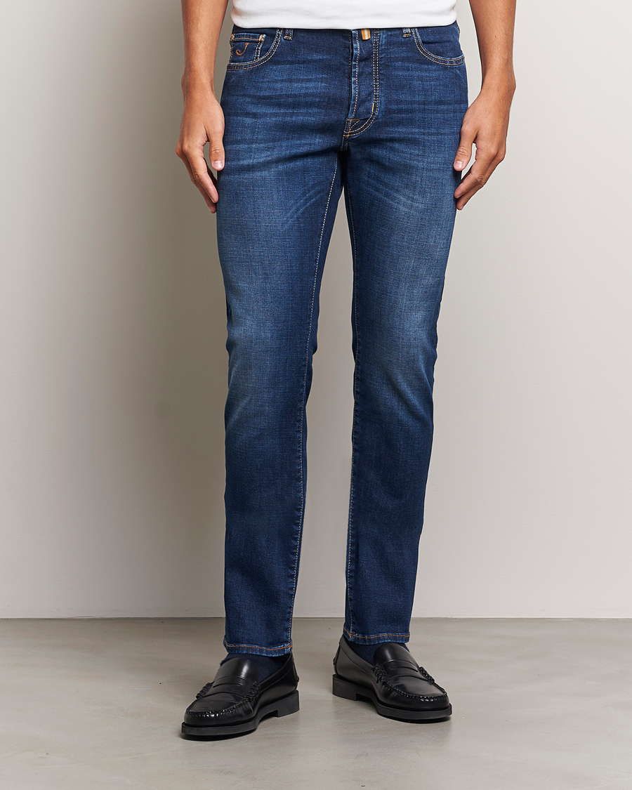 Heren |  | Jacob Cohën | Bard Slim Fit Stretch Jeans Mid Blue