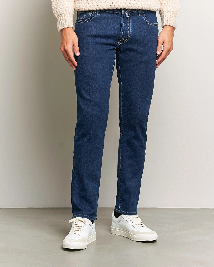 Heren |  | Jacob Cohën | Nick Slim Fit Streatch Jeans Dark Blue