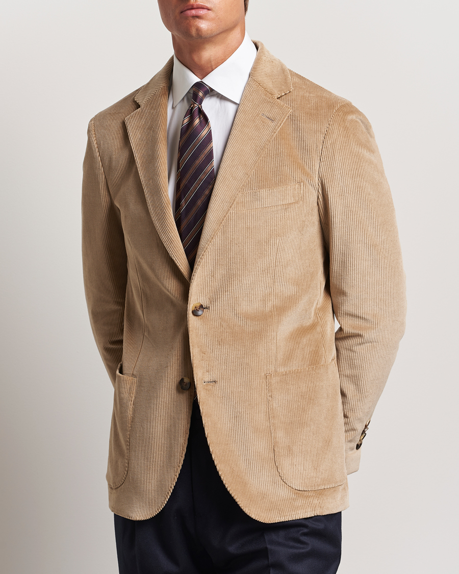 Heren |  | Lardini | Corduroy Blazer Beige