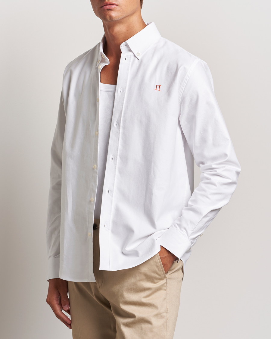 Heren | Overhemden | LES DEUX | Konrad Contrast Oxford Shirt White