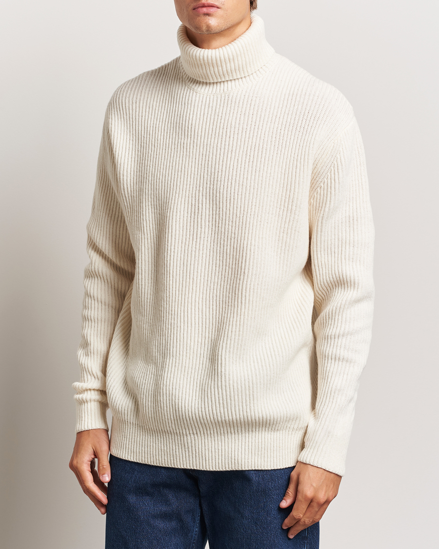 Heren |  | LES DEUX | Eddie Wool Rib Rollneck Ivory