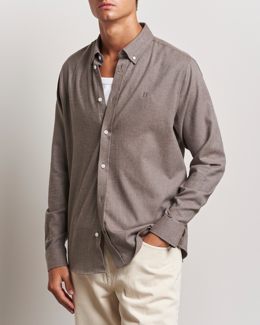 Heren |  | LES DEUX | Dessert Reg Shirt Mountain Grey Melange