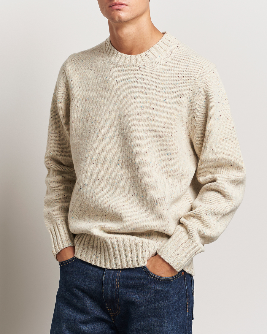 Heren |  | LES DEUX | Gary Fleck Wool Roundneck Light Sand