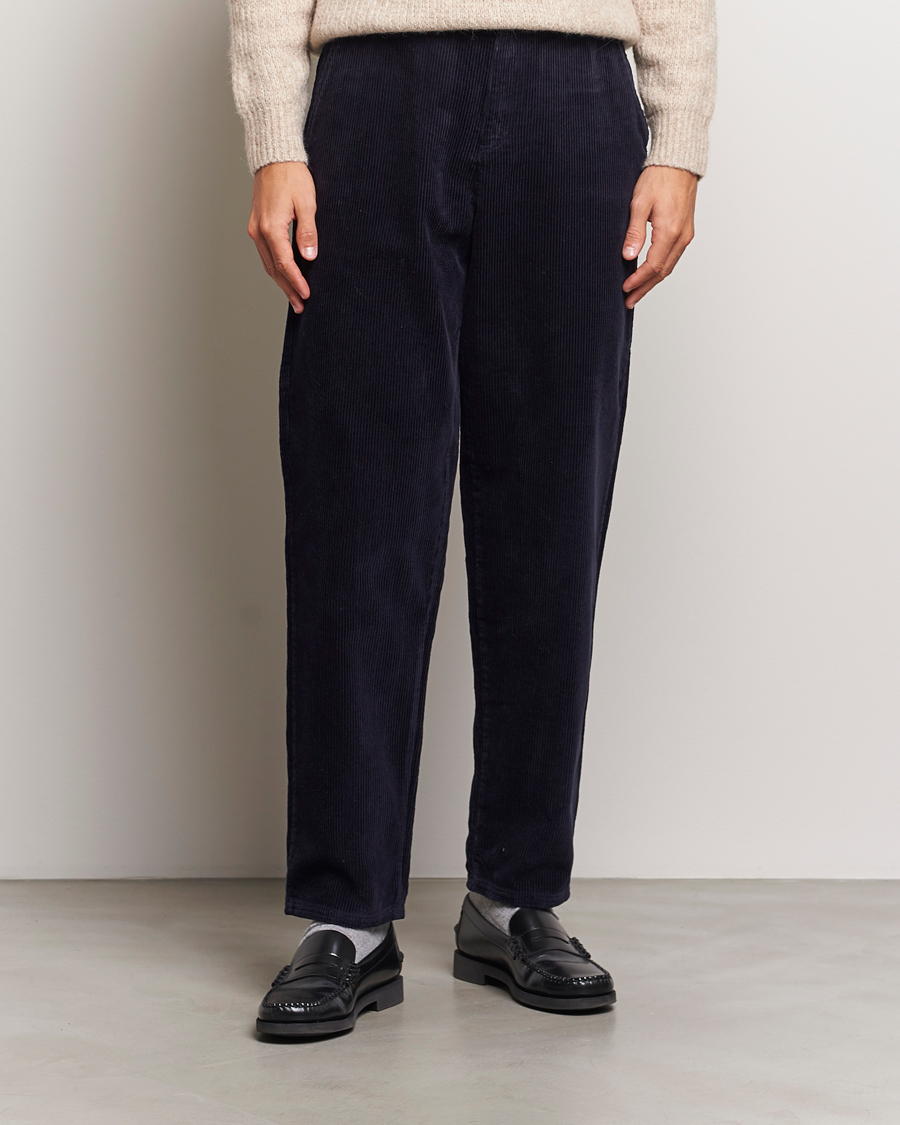 Heren |  | LES DEUX | Kody Heavy Corduroy Pants Dark Navy