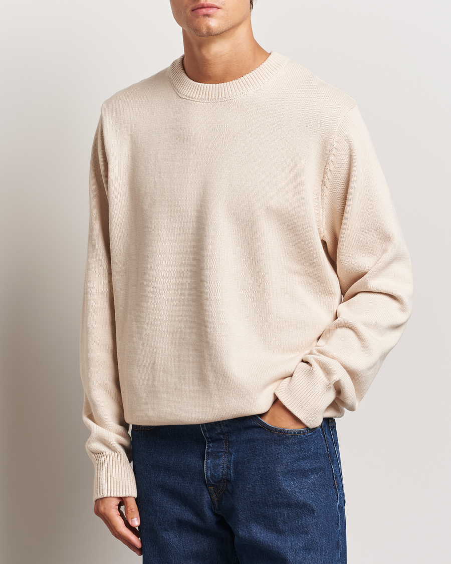 Heren |  | LES DEUX | Gary Cotton Knit 2.0 Ivory