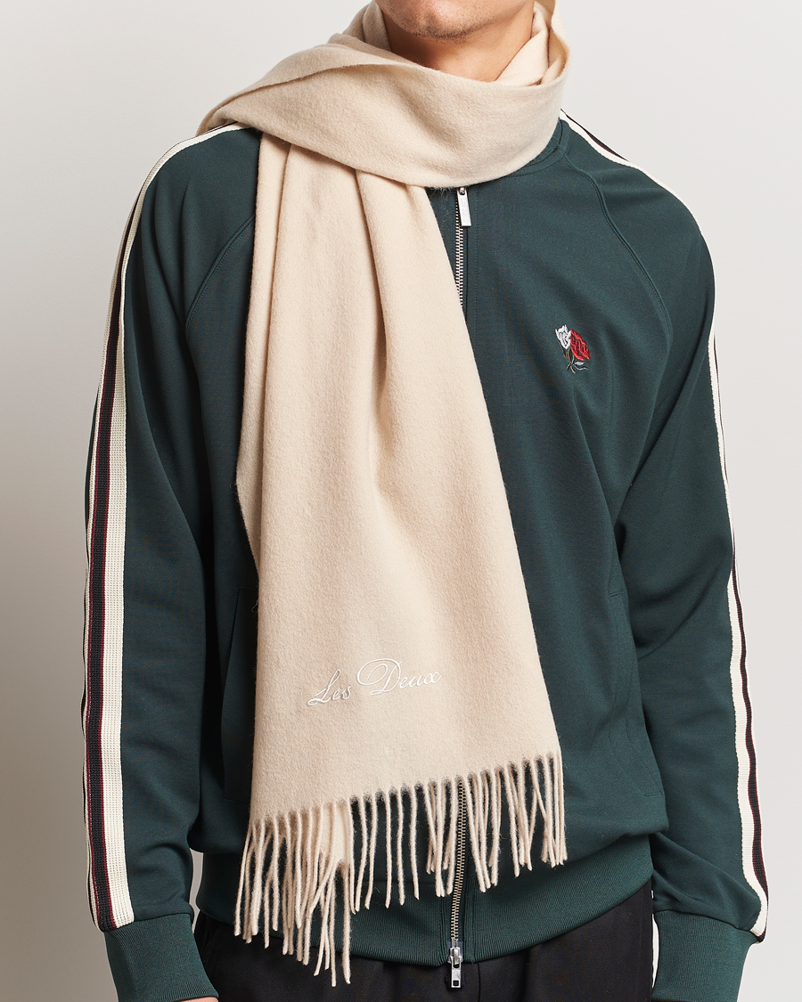 Heren |  | LES DEUX | Wayne Wool Scarf Ivory