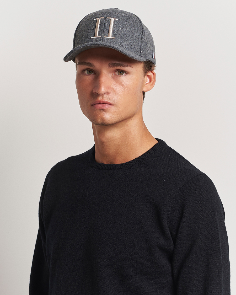 Heren |  | LES DEUX | Encore Wool Baseball Cap Light Grey Melange