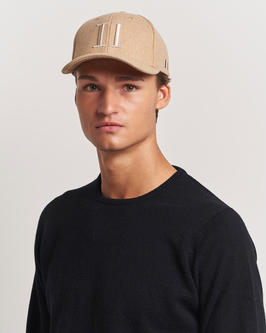 Heren | Hoeden en petten | LES DEUX | Encore Wool Baseball Cap Dark Sand Melange