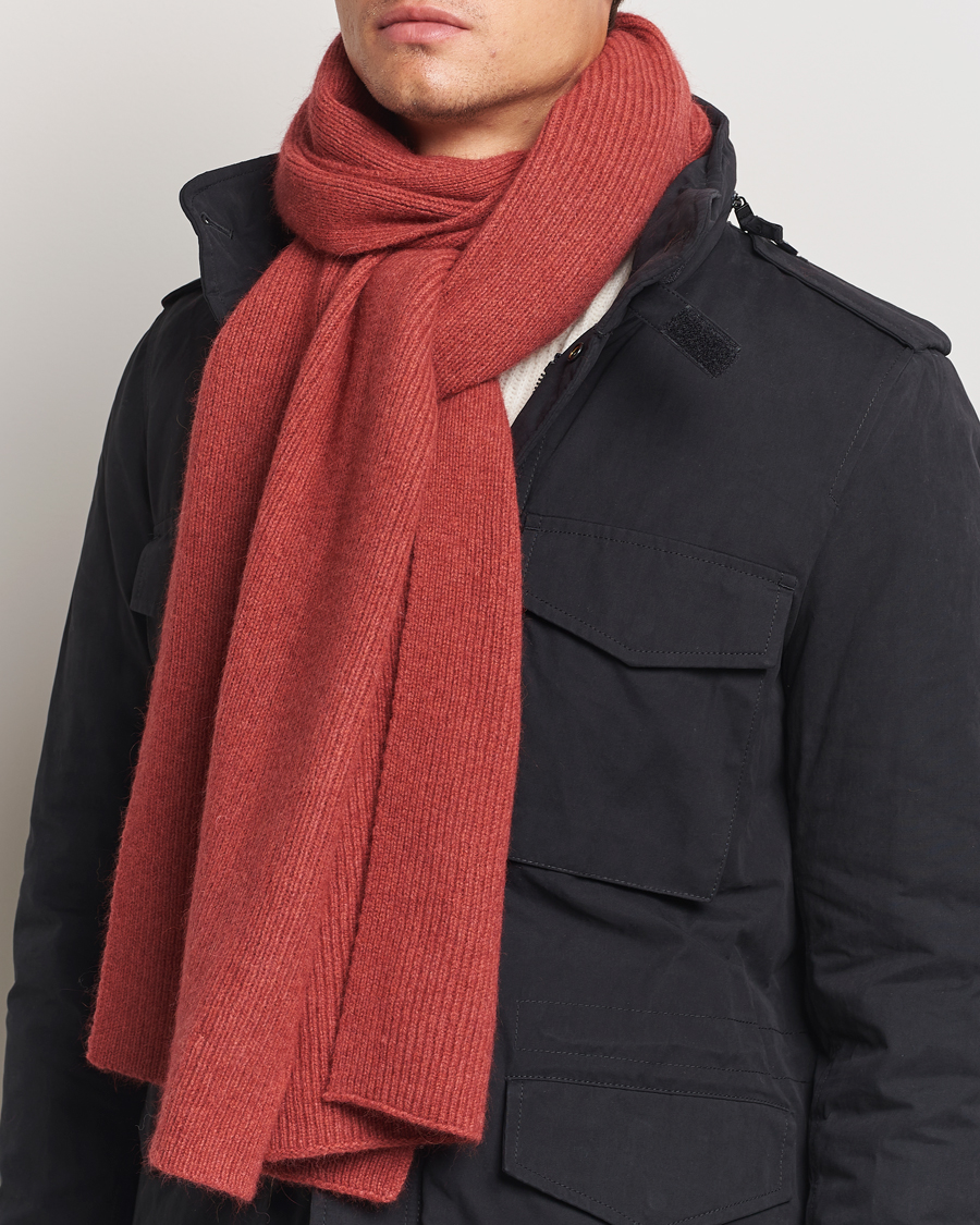 Heren |  | Le Bonnet | Lambswool/Caregora Scarf Terra