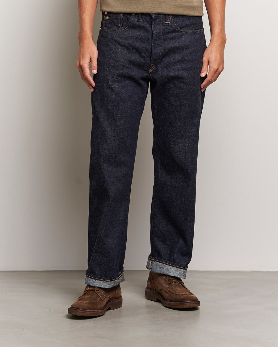 Heren | Straight leg | RRL | Vintage Five 5-Pocket Denim East/West Rinse