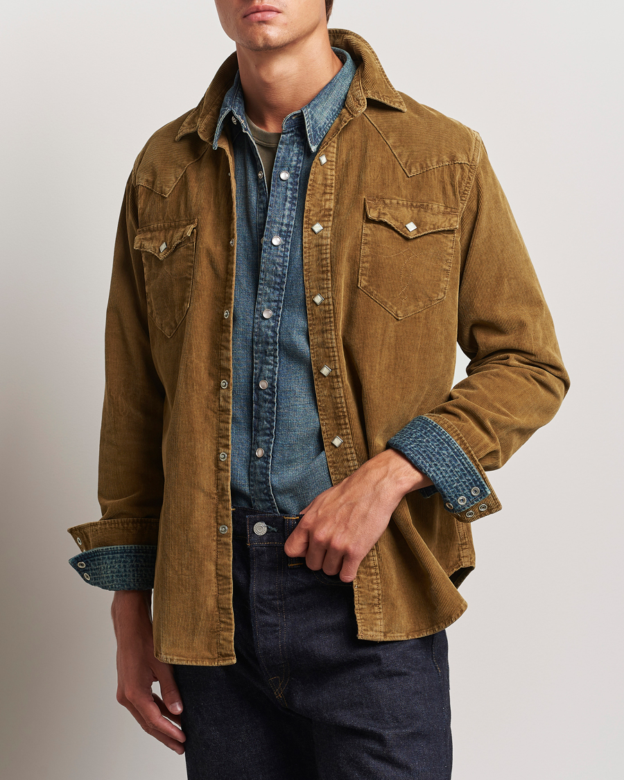 Heren |  | RRL | Buffalo Western Shirt Faded Tan