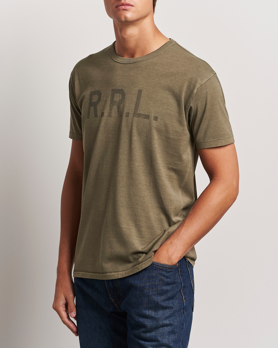 Heren |  | RRL | Graphic Short Sleeve T-Shirt Olive