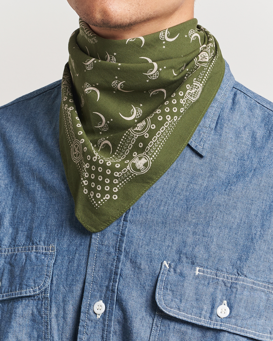 Heren |  | RRL | Flight Bandana Olive/Cream