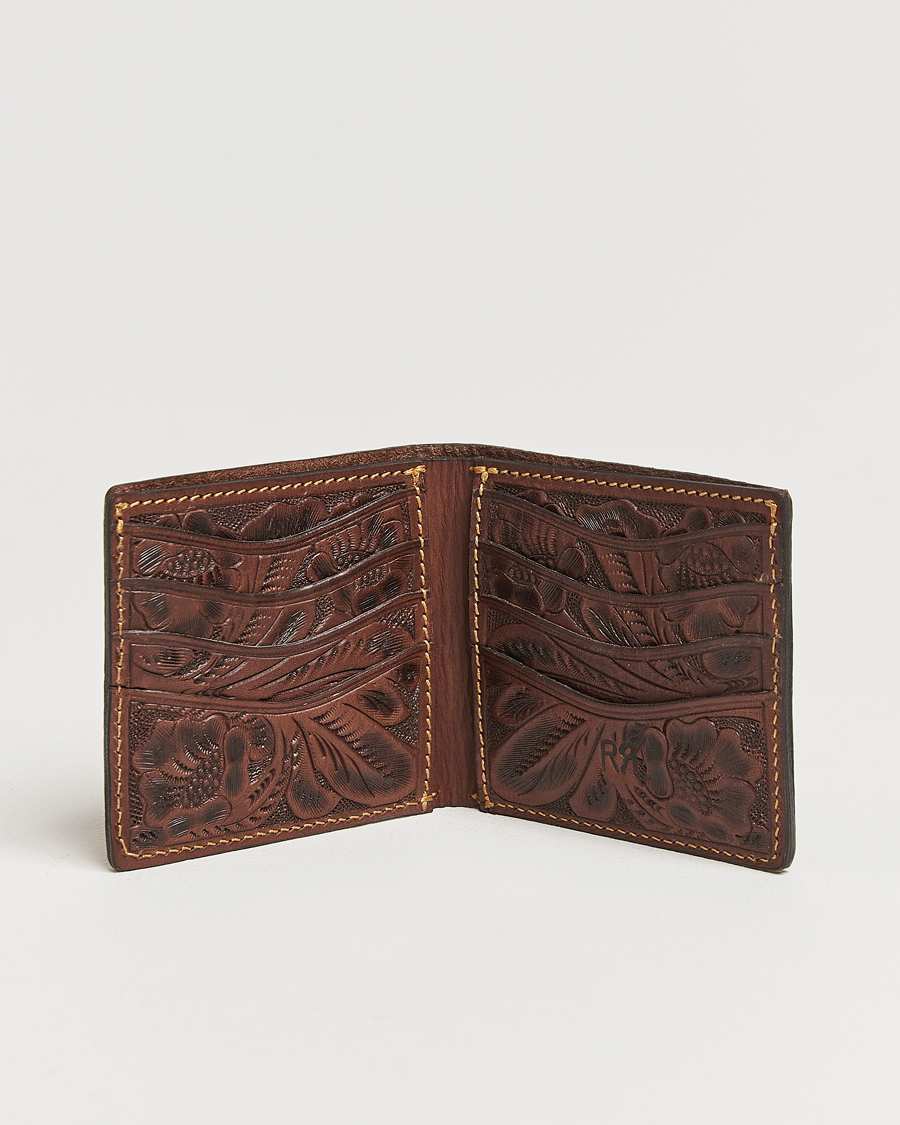 Heren | Accessoires | RRL | Embossed Billfold Wallet Brown