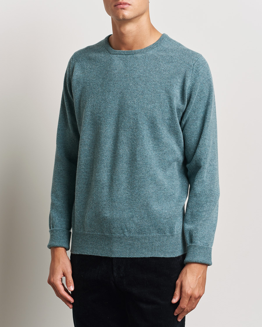 Heren | Ronde hals truien | William Lockie | Rob Lambswool Crewneck Caspian