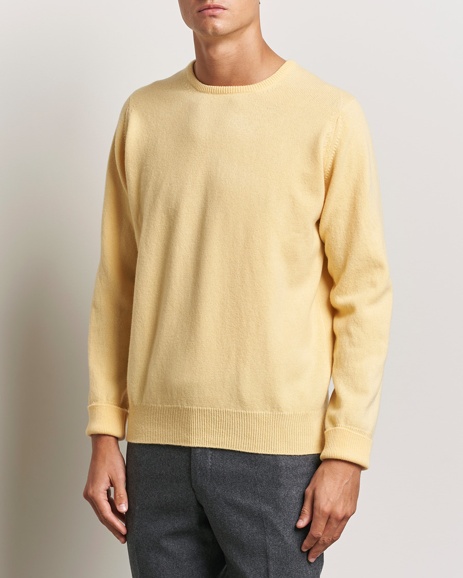 Heren |  | William Lockie | Rob Lambswool Crewneck Solar