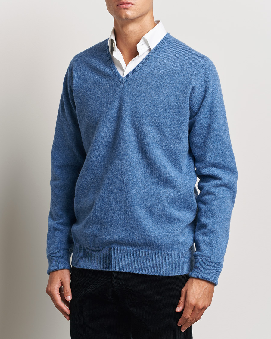 Heren | William Lockie | William Lockie | Rob Lambswool V-Neck Clyde