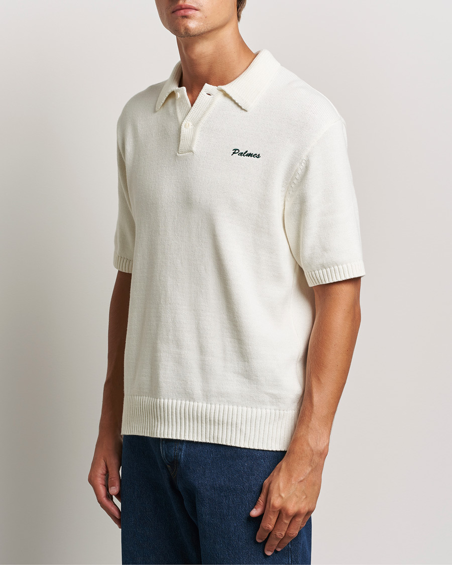 Heren |  | Palmes | Marco Knit Polo Off White