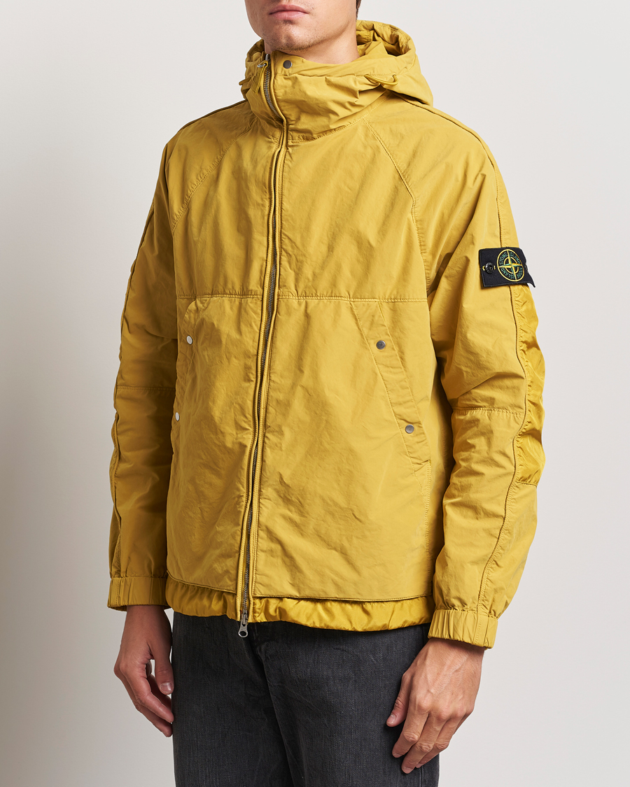 Heren |  | Stone Island | Hooded Lightweight Tela Jacket Mustard