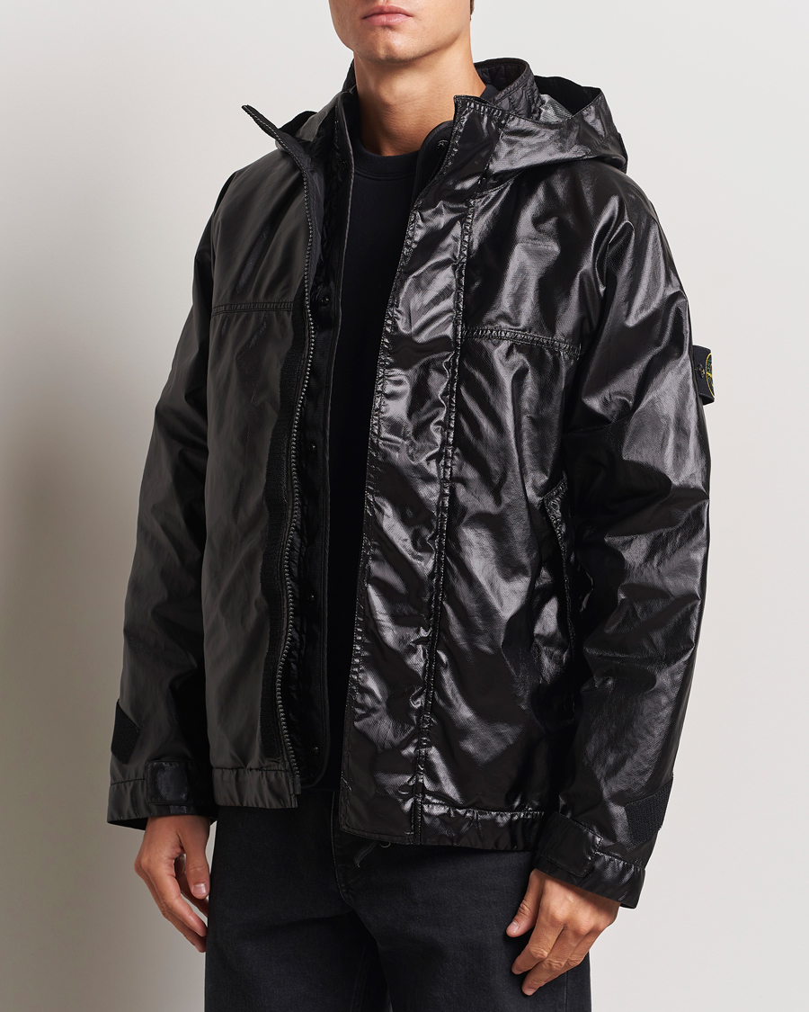 Heren |  | Stone Island | Glass Cover-TC Garment Dyed Detach Vest Jacket Black