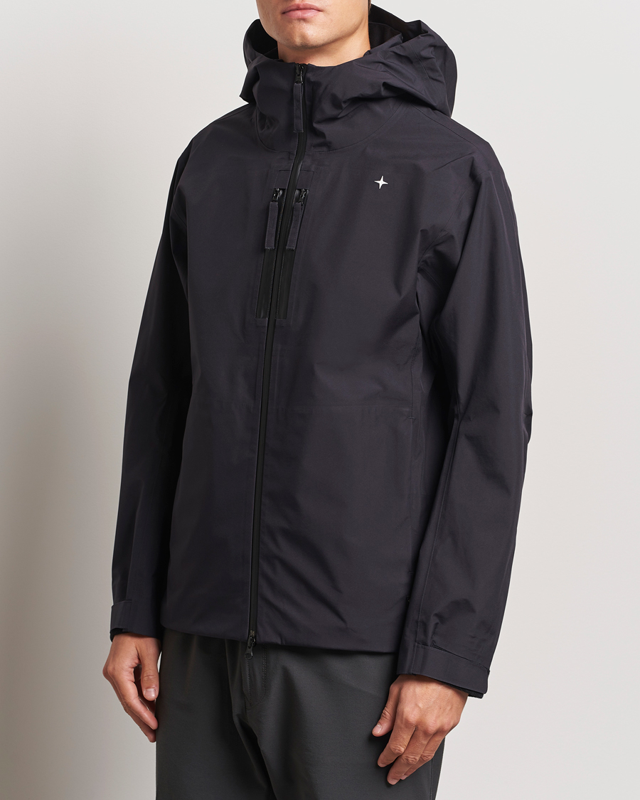 Heren |  | Stone Island | Gore-Tex Stellina Hooded Jacket Blue Marine