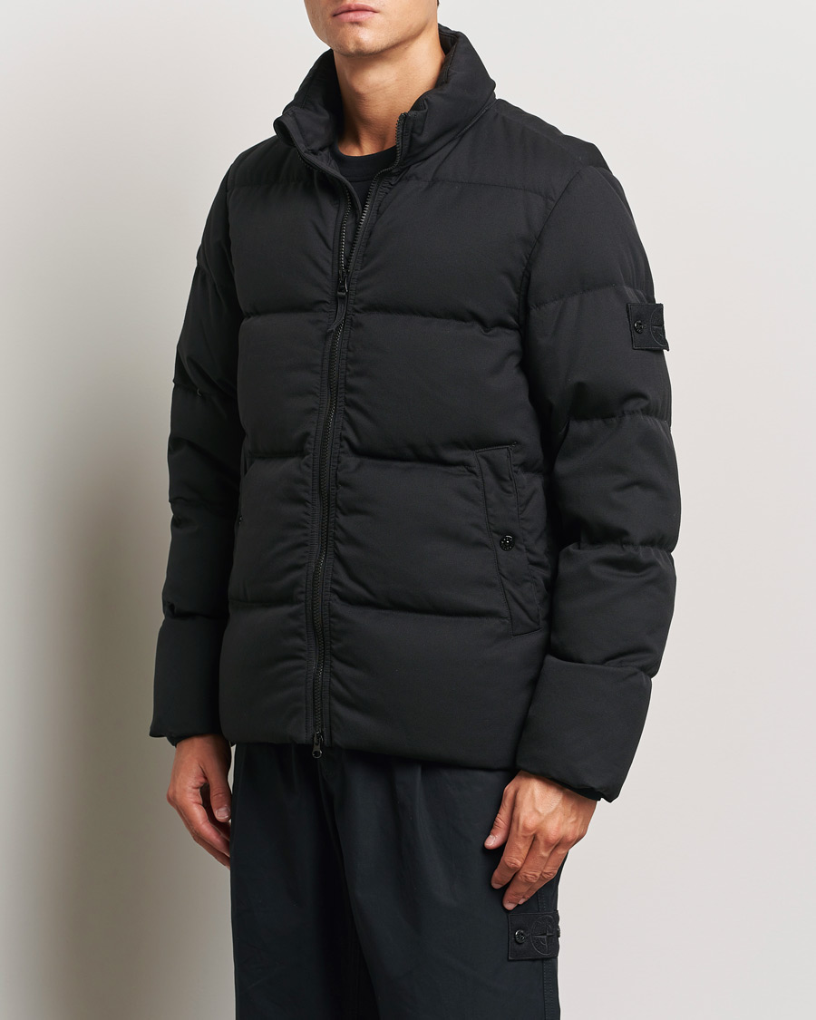 Heren | Hedendaagse jassen | Stone Island | Ghost Wool Twill Down Jacket Black