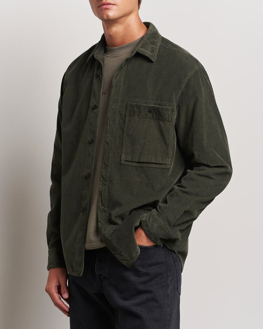 Heren | Overshirts | Stone Island | Cotton Cord Overshirt Musk