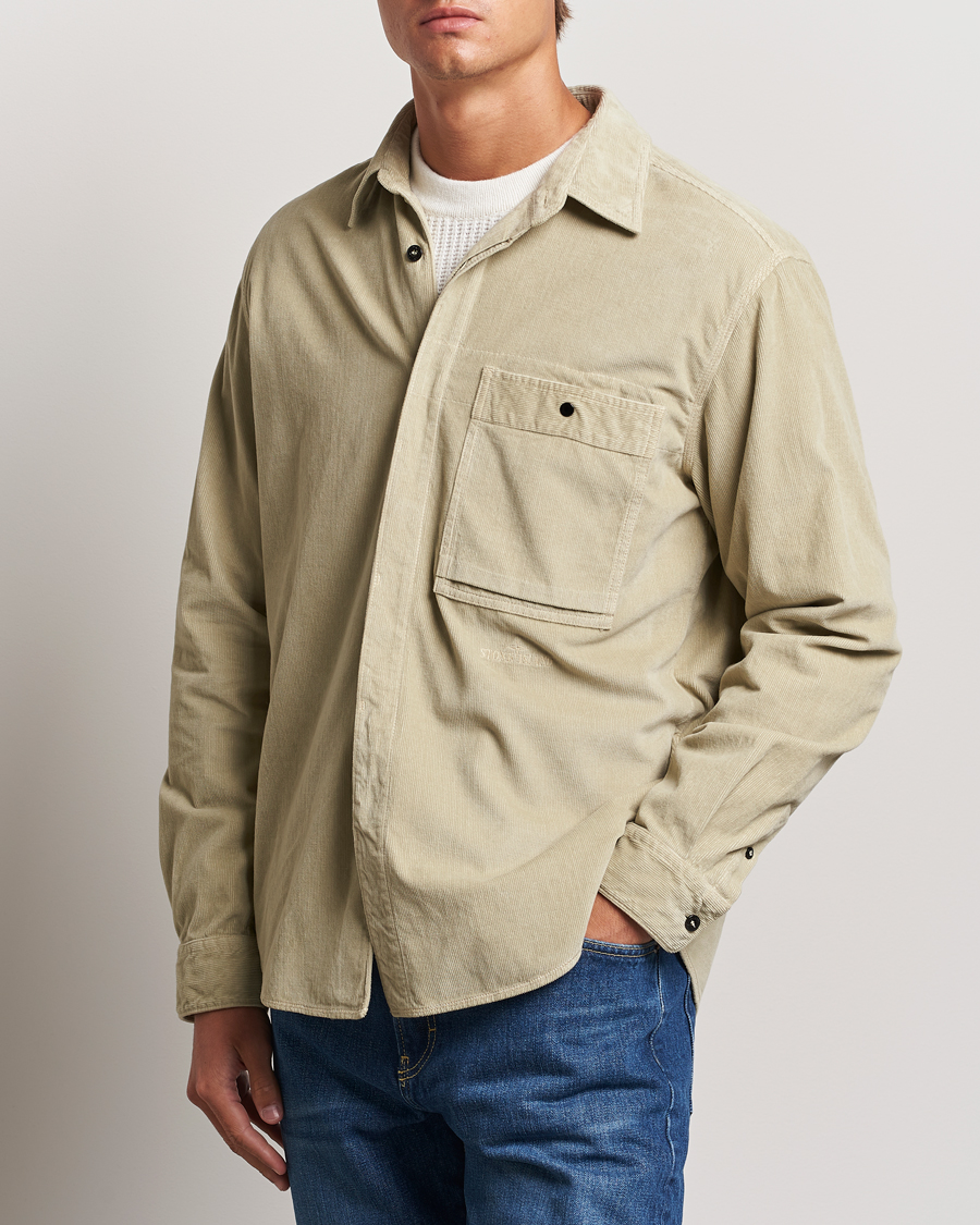 Heren |  | Stone Island | Cotton Cord Overshirt Plaster