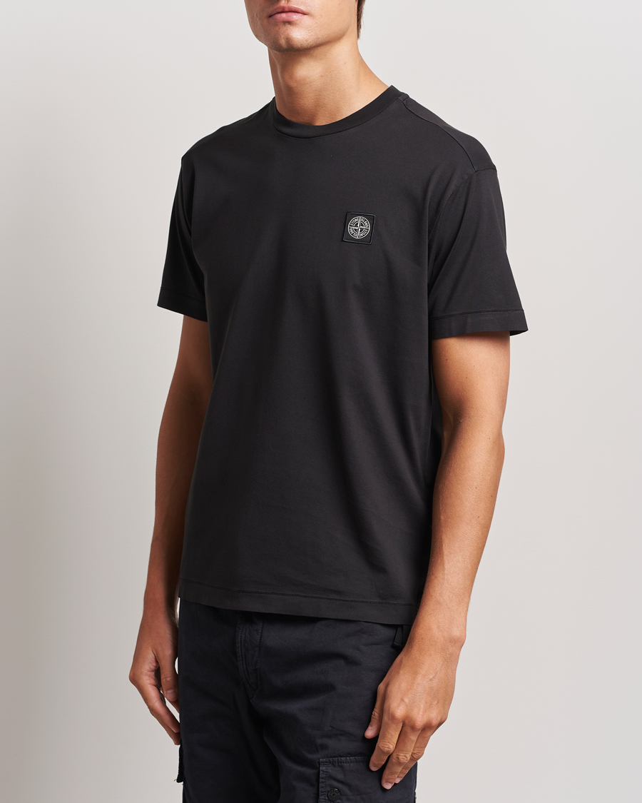 Heren |  | Stone Island | Garment Dyed Jersey T-Shirt Black