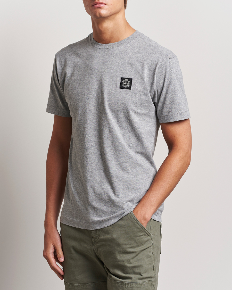 Heren |  | Stone Island | Garment Dyed Jersey T-Shirt Melange Grey