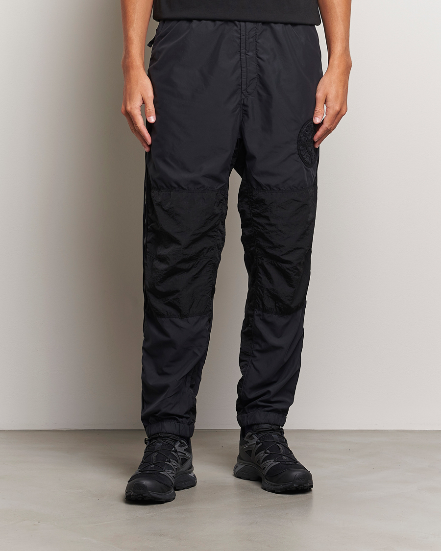 Heren | Functionele broeken | Stone Island | Washed Nylon Jogger Pants Black