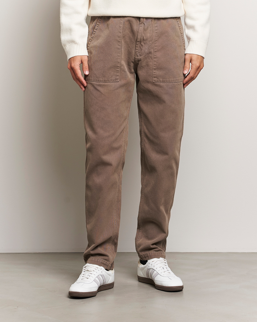 Heren |  | Stone Island | Panama Cotton Pants Walnut