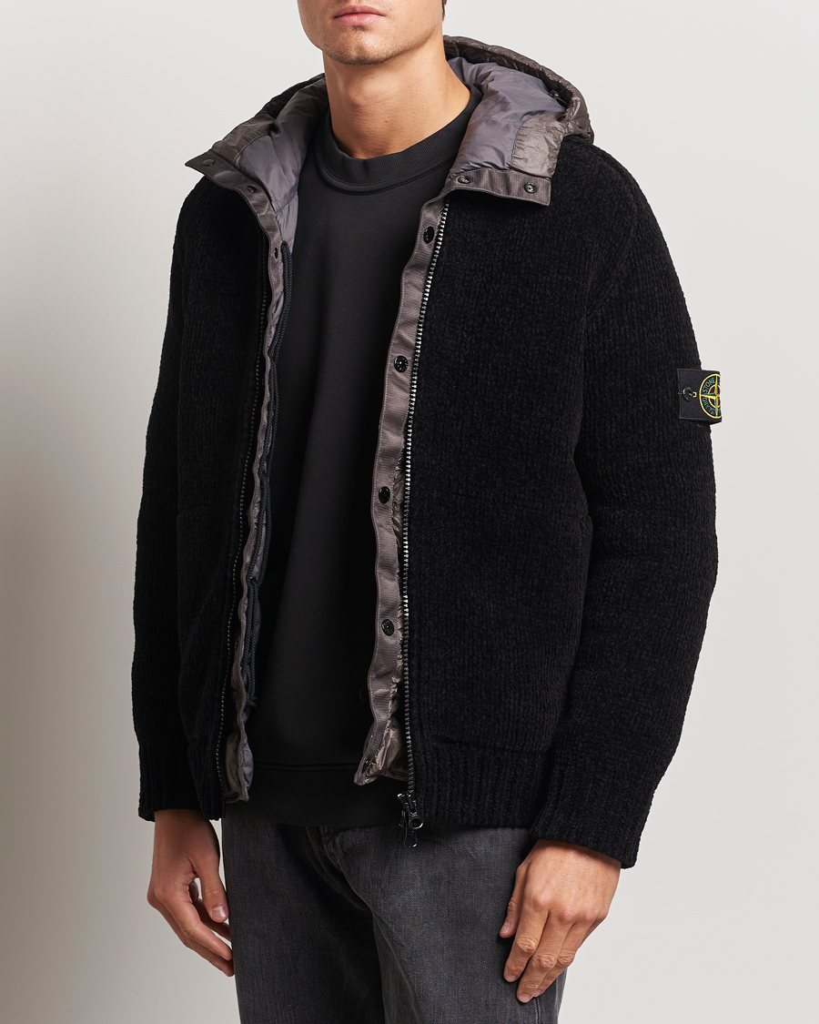 Heren |  | Stone Island | Presidents Knit Down Liner Hood Black