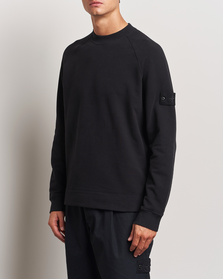 Heren | Sweatshirts | Stone Island | Ghost Organic Cotton Fleece Sweatshirt Black