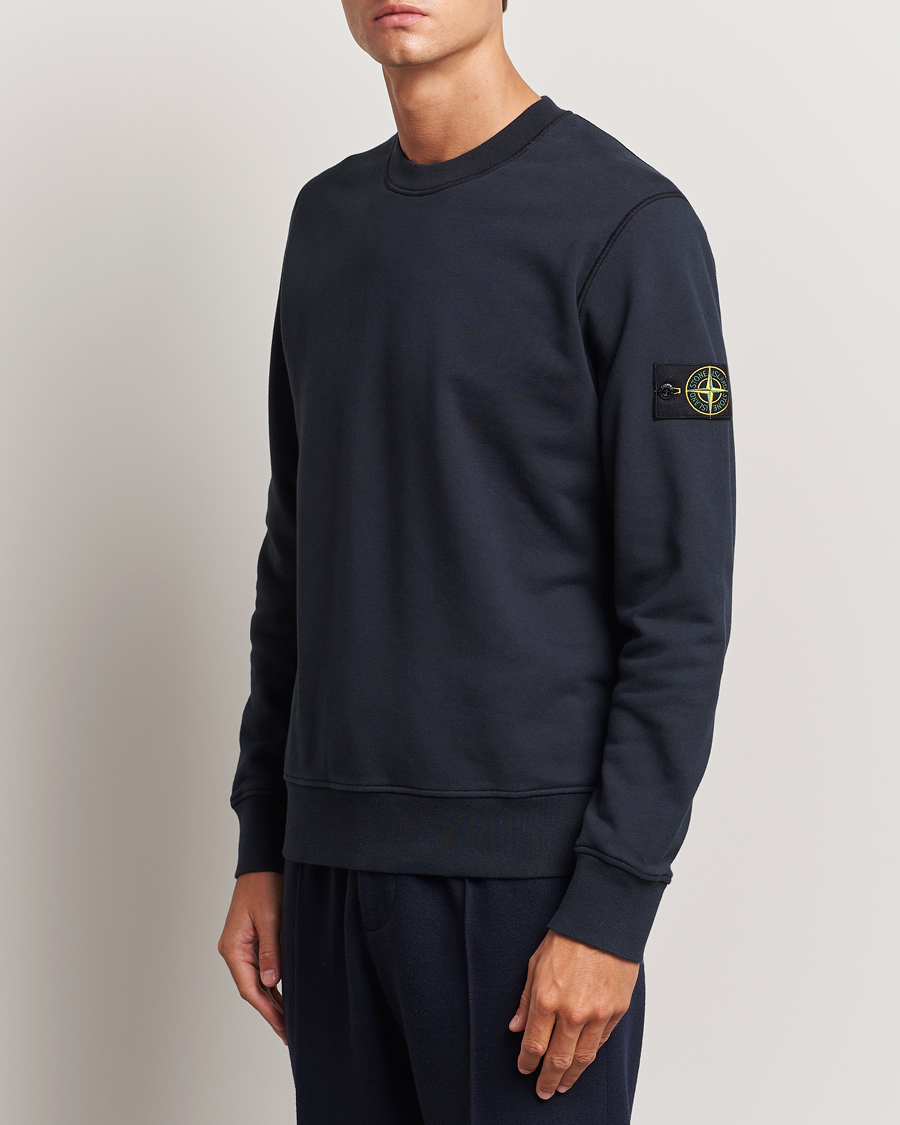 Heren | Nieuwe merken | Stone Island | Garment Dyed Fleece Sweatshirt Navy Blue