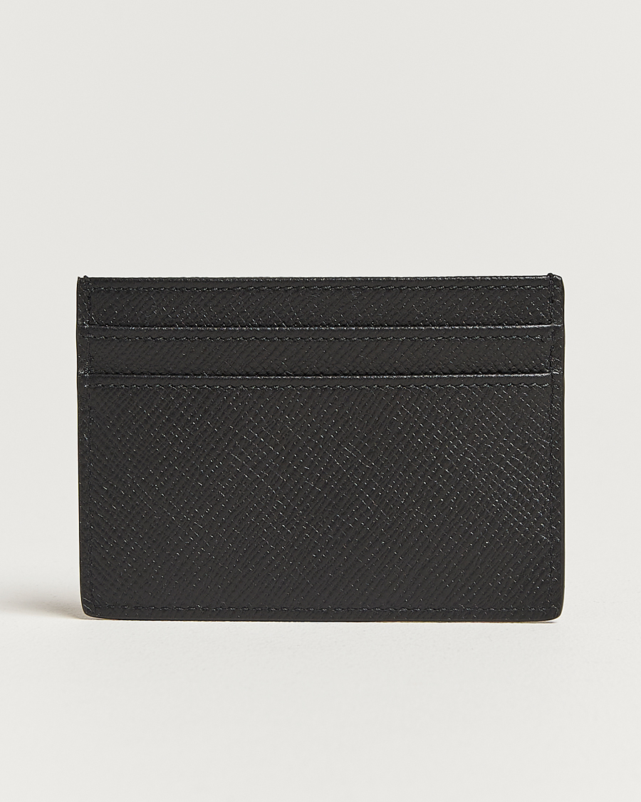 Heren |  | Smythson | Panama Flat Cardholder  Black