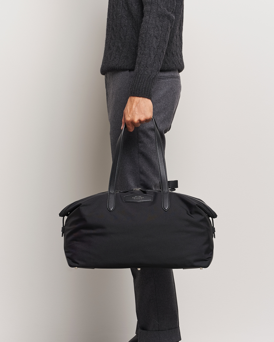 Heren |  | Smythson | Canvas Norton Small Travel Bag Black