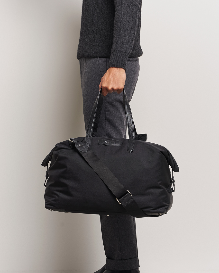 Heren |  | Smythson | Canvas Norton Travel Bag Black