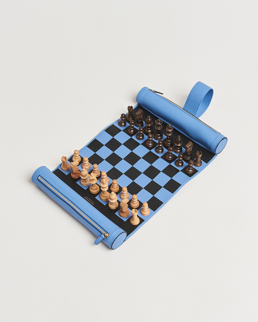 Heren |  | Smythson | Panama Chess Roll Nile Blue