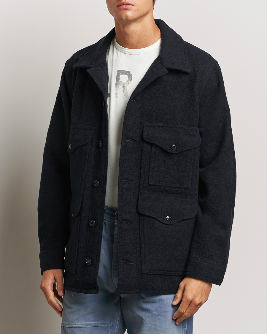 Heren |  | Filson | Mackinaw Wool Cruiser Dark Navy