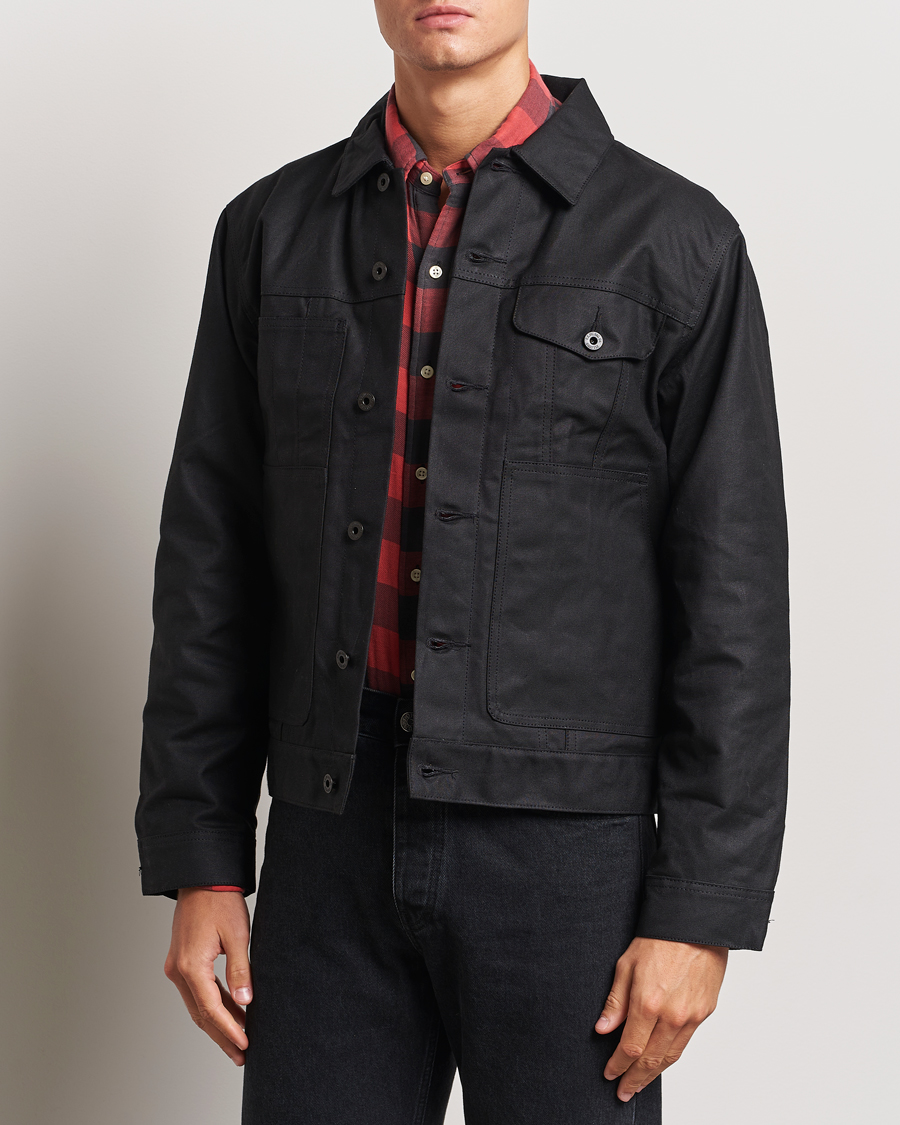 Heren | Gewaxte jassen | Filson | Short Lined Tin Cloth Cruiser Black