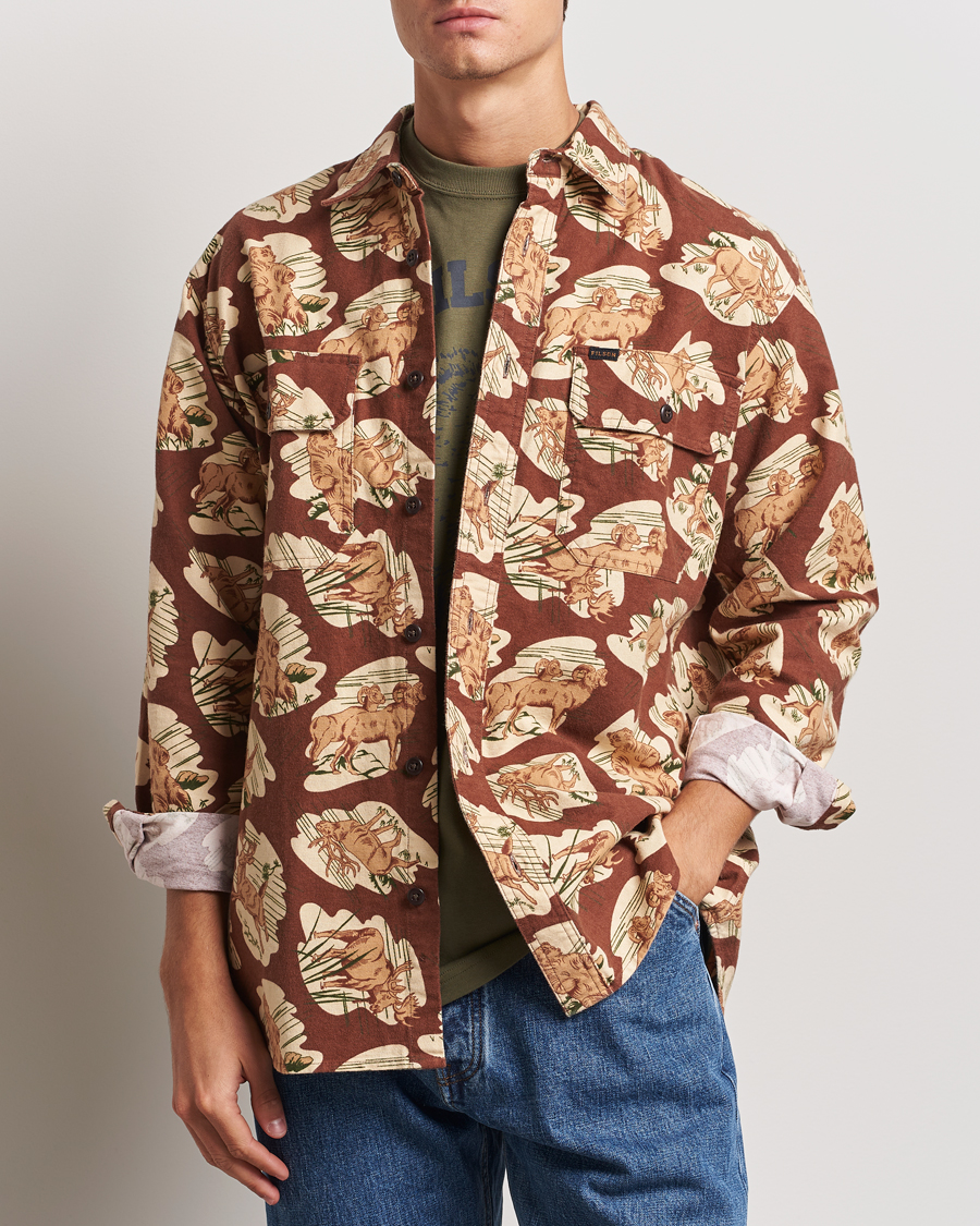 Heren |  | Filson | Field Flannel Shirt Sorrel Horse/Wildlife