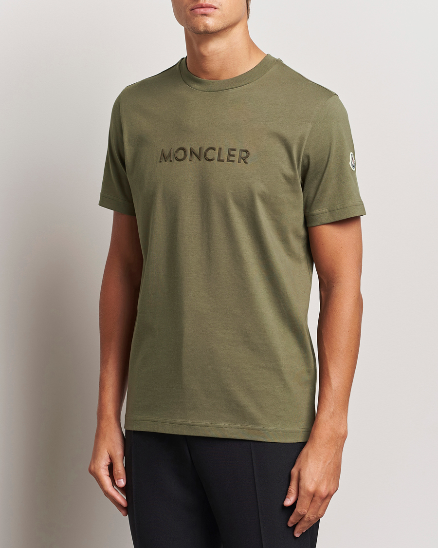 Heren |  | Moncler | Lettering T-Shirt Military