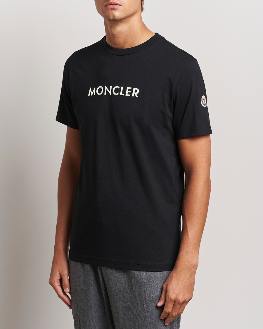 Heren |  | Moncler | Lettering T-Shirt Black